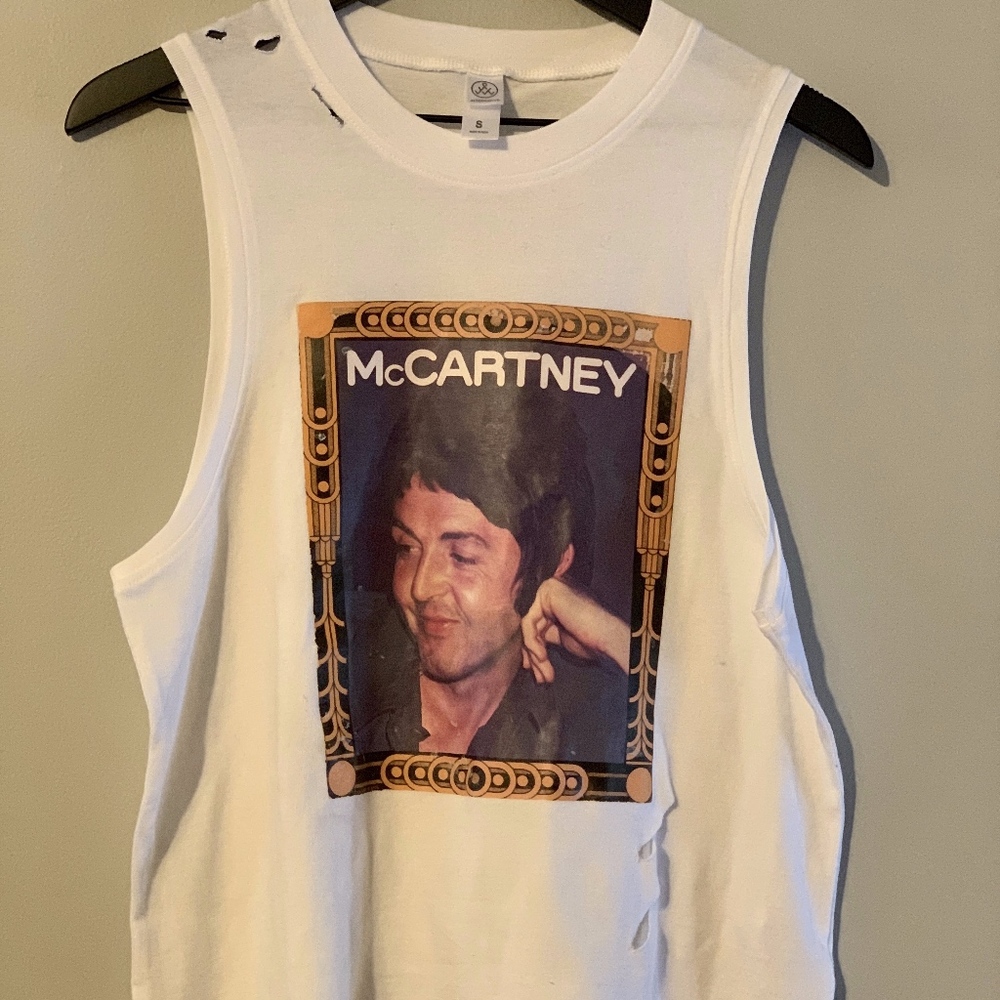 Paul McCartney Vintage Iron on Tank